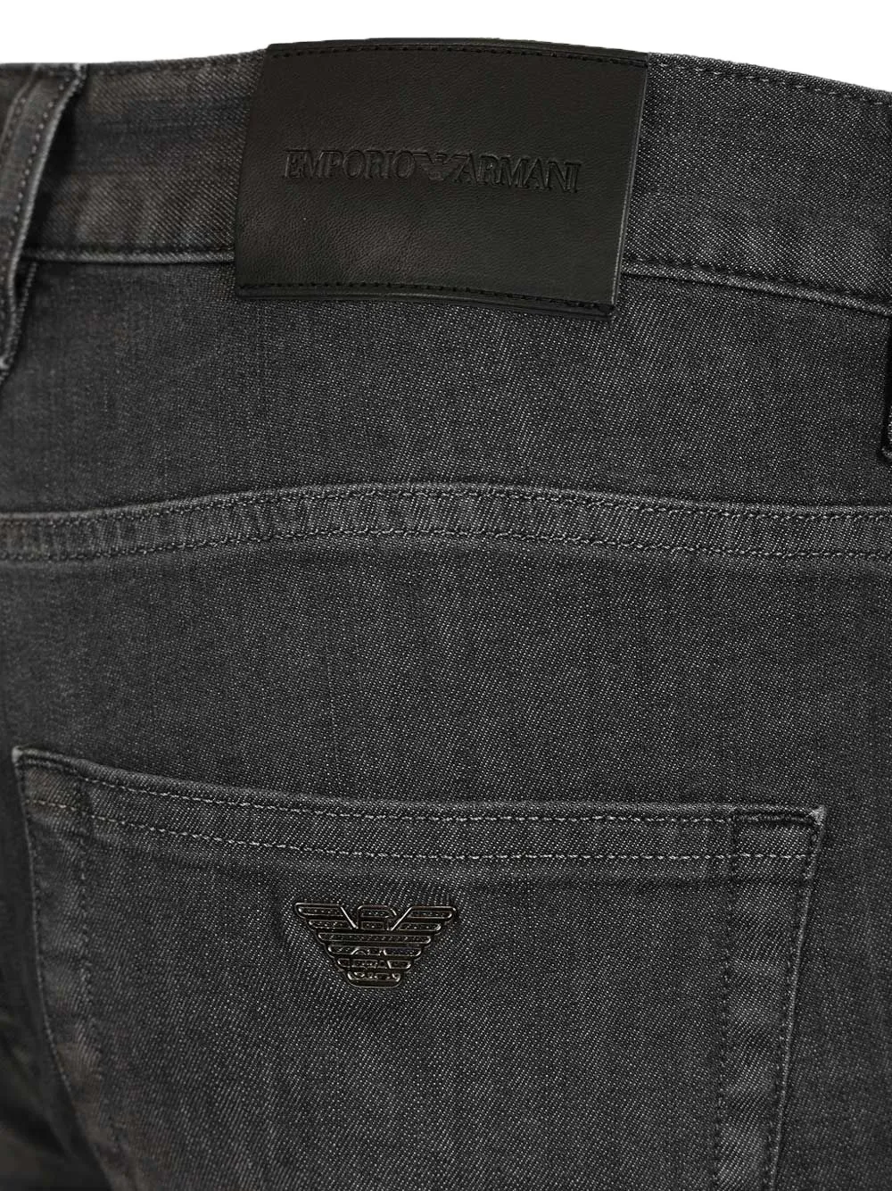 Emporio Armani Jeans met logopatch Grijs