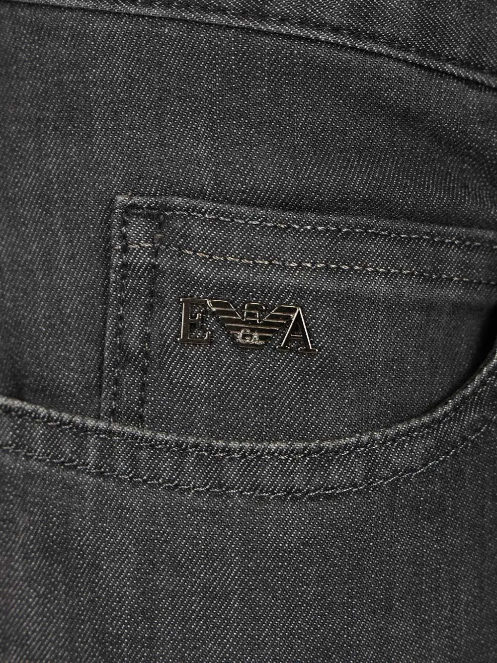 Emporio Armani Jeans met logopatch Grijs