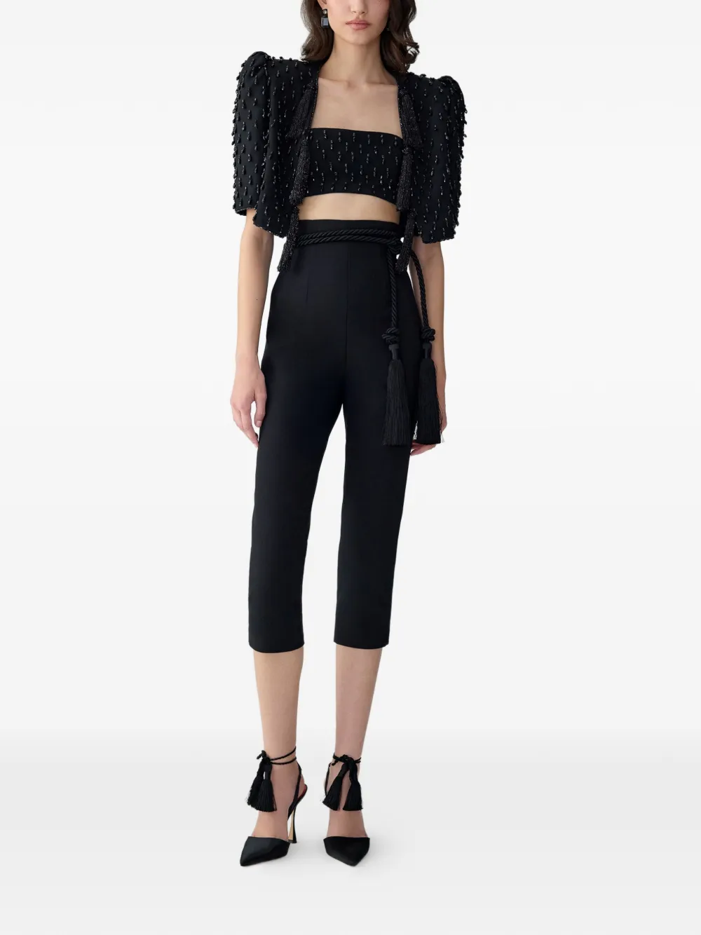 Carolina Herrera Camila skinny broek Zwart