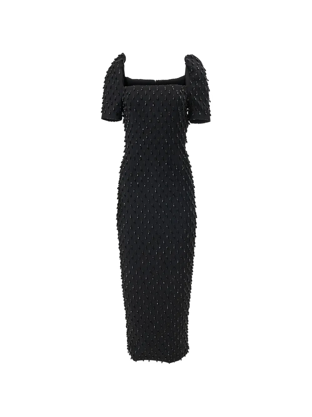 Carolina Herrera crystal-embroidered midi dress - Nero