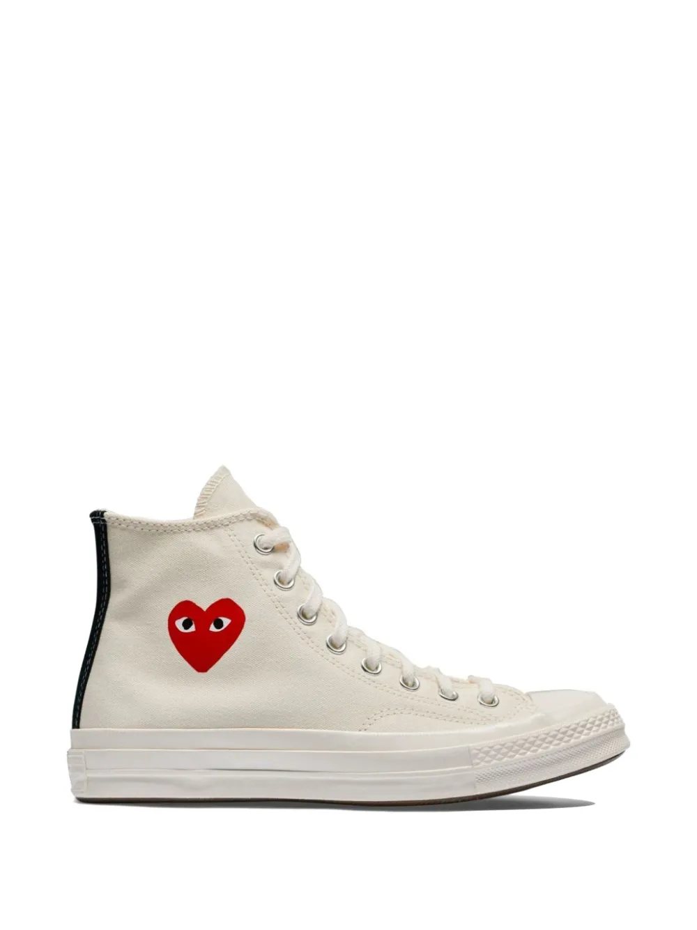 Comme Des Garçons Play Heart high-top sneakers Beige