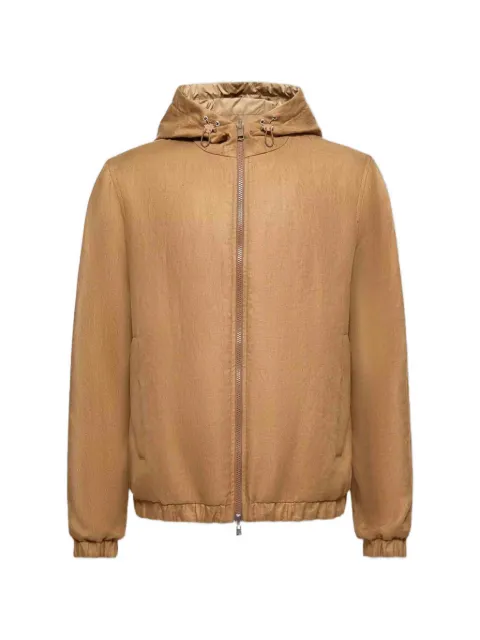 Moncler Duguay hooded logo-patch windbreaker