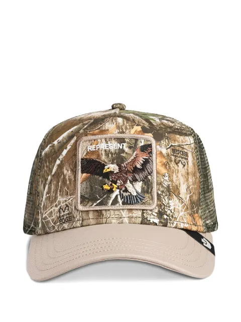 GOORIN BROS camouflage-print eagle-patch trucker hat