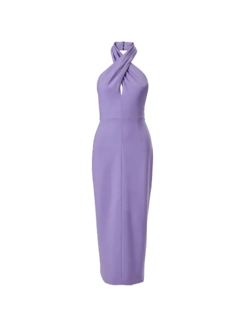 Carolina Herrera twisted halterneck midi dress
