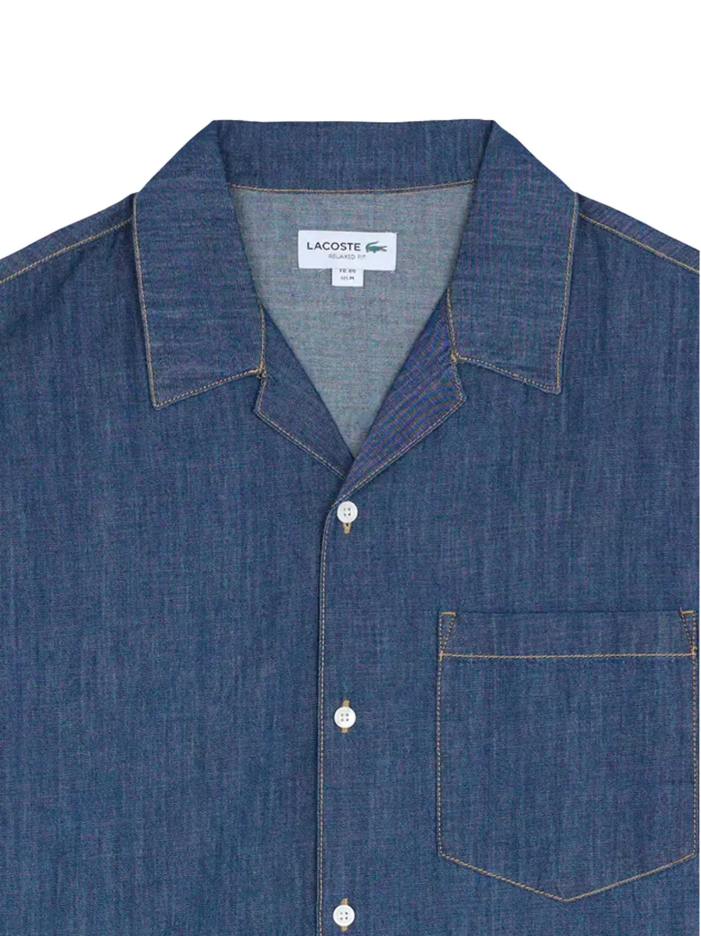Lacoste Overhemd met zak Blauw