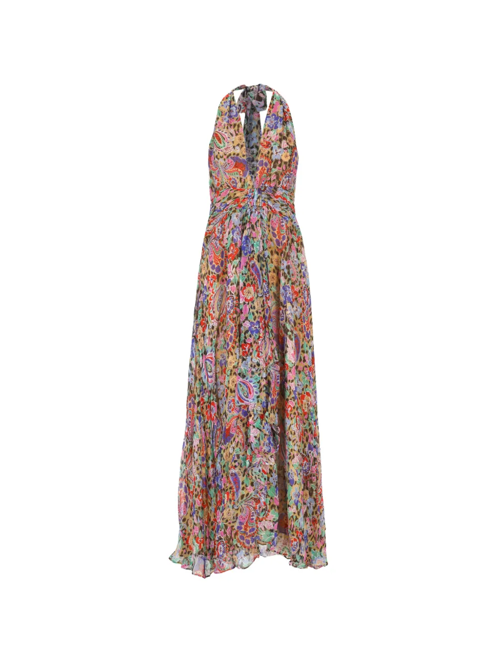 Rixo paisley-print halterneck dress - Multicolore