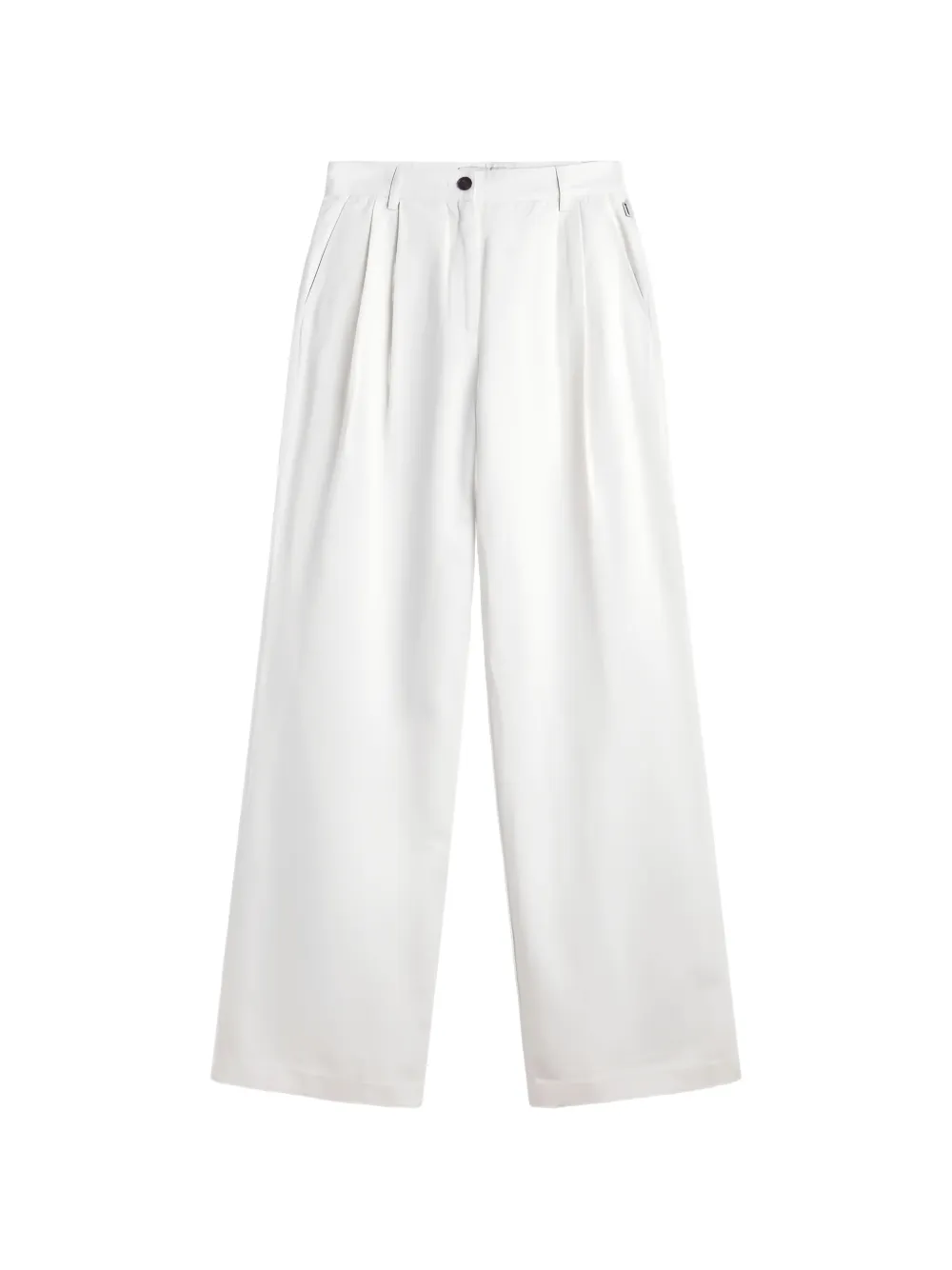 Ecoalf pleated wide-leg trousers - Bianco