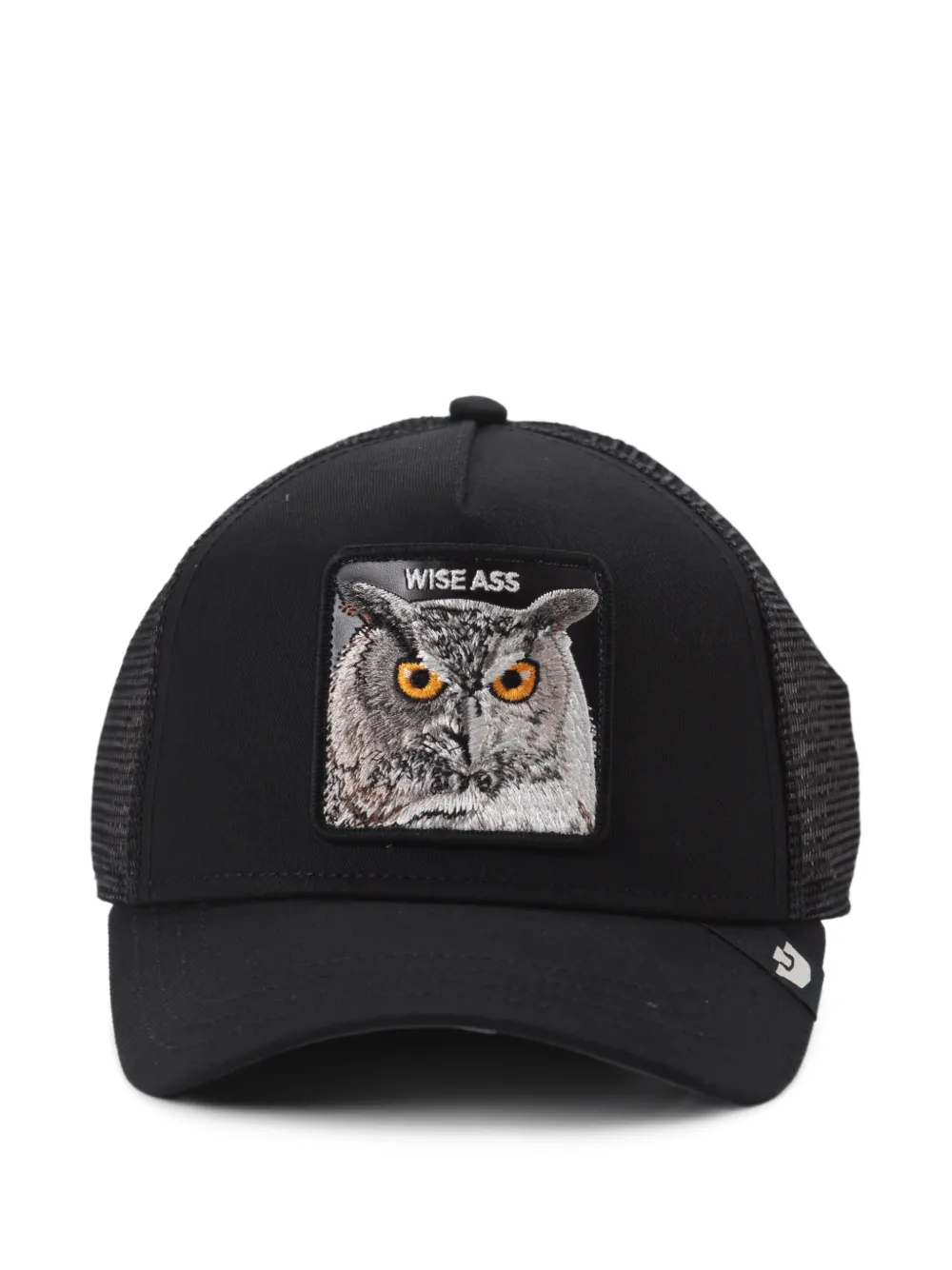 GOORIN BROS owl-patch mesh-panel cap - Nero
