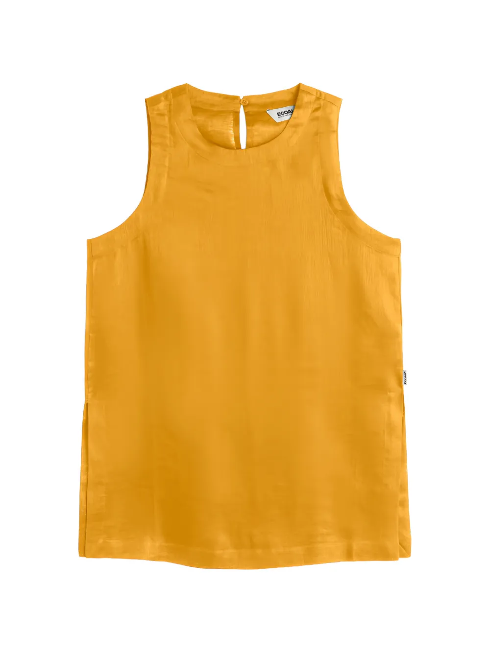 Ecoalf Sia sleeveless side-slit top - Giallo