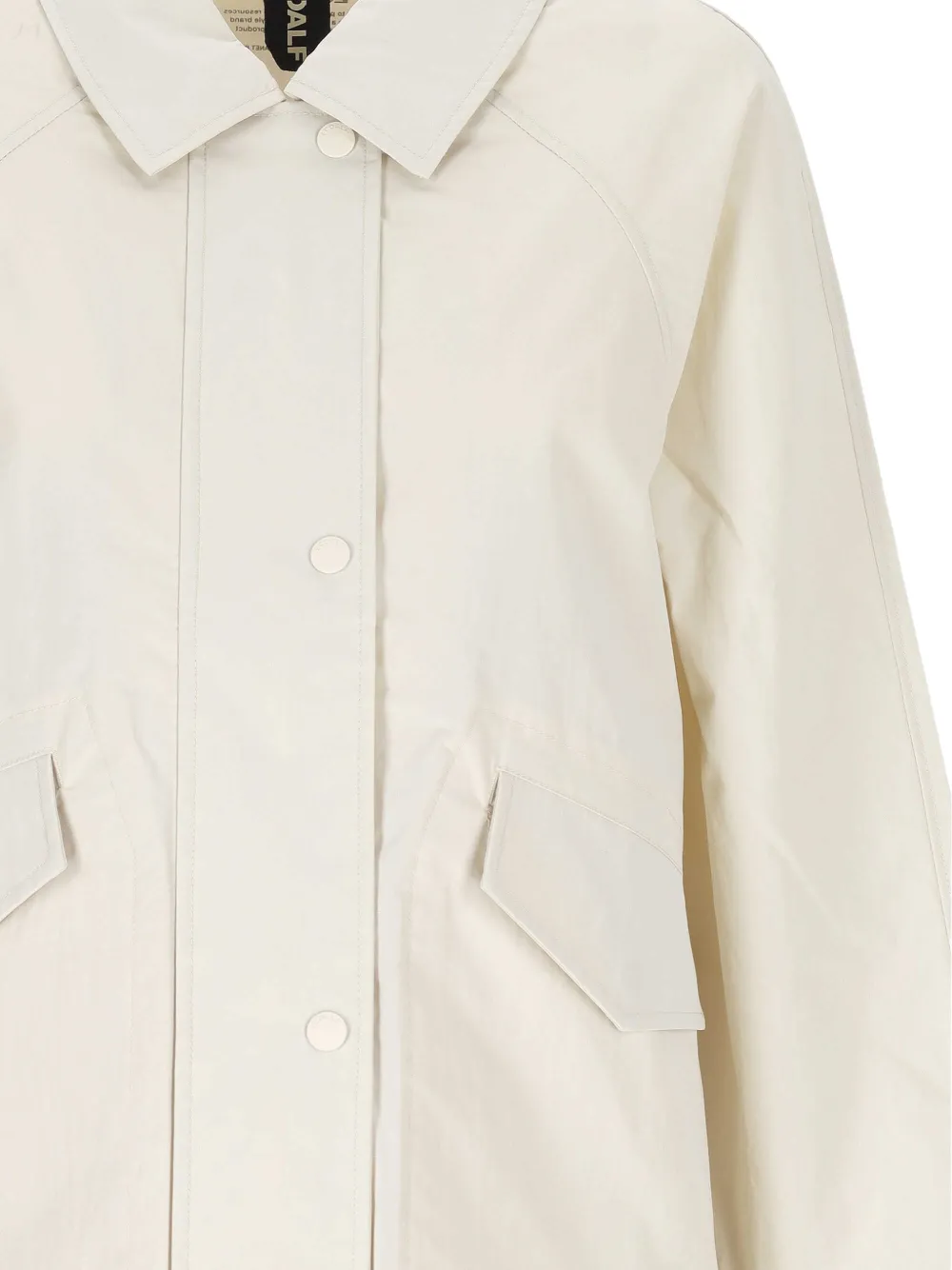 Ecoalf Jack met trekkoord en raglan mouwen Beige