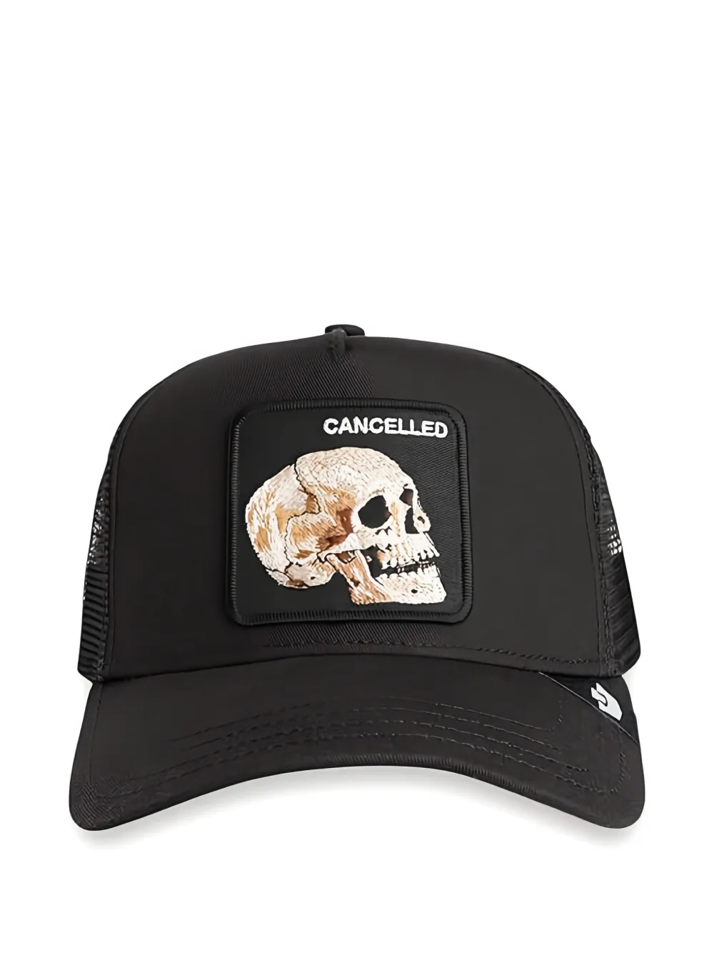 GOORIN BROS The Cancelled Skull square-patch cap hat - Nero