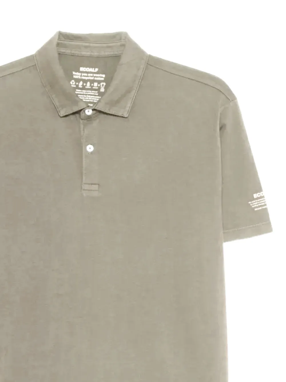 Ecoalf Poloshirt met knopen Beige