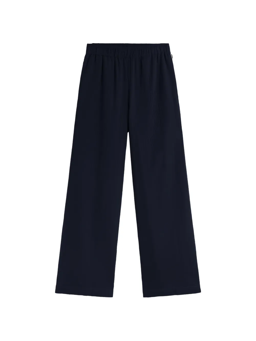 Ecoalf Moss Elasticated Wide-leg Trousers In Blue