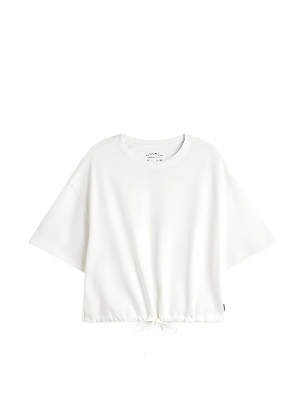 Ecoalf Neiva drawstring-hem T-shirt - Bianco