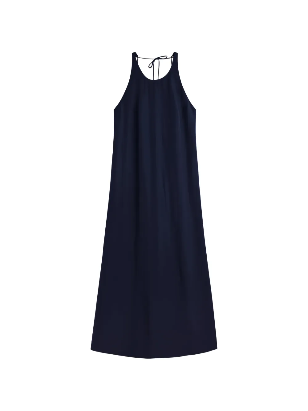 Ecoalf Crome halterneck tie-fastening dress - Blu