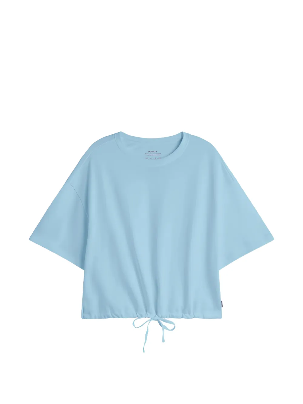 Ecoalf Neiva drawstring-hem T-shirt - Blu