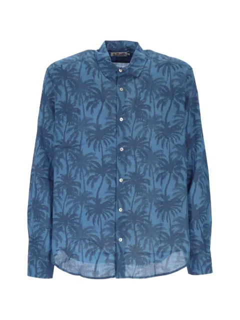 MC2 Saint Barth palm-tree-print long-sleeve shirt