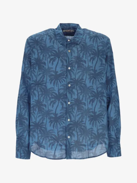MC2 Saint Barth palm-tree-print long-sleeve shirt