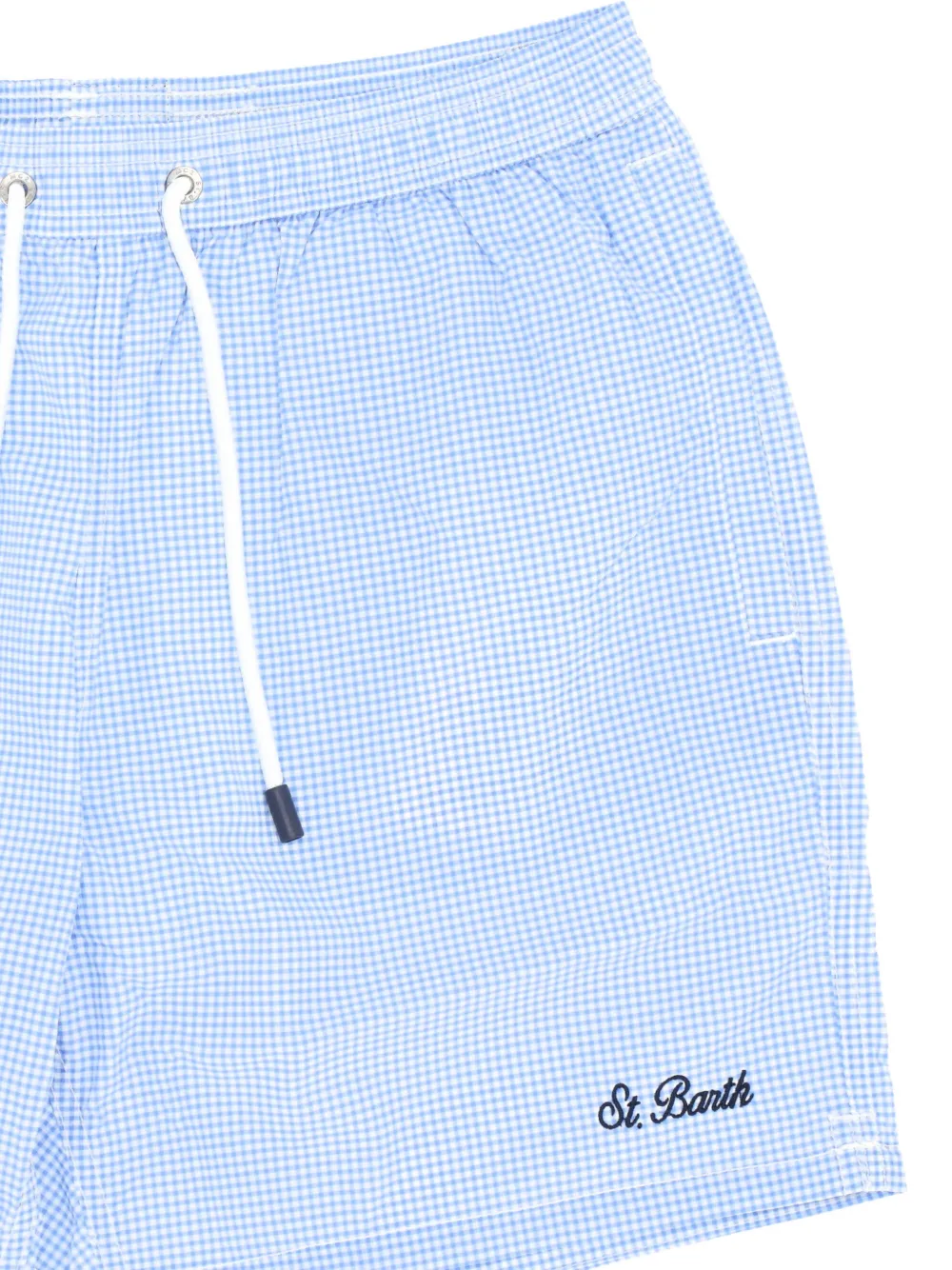 MC2 Saint Barth Shorts met gingham ruiten Blauw