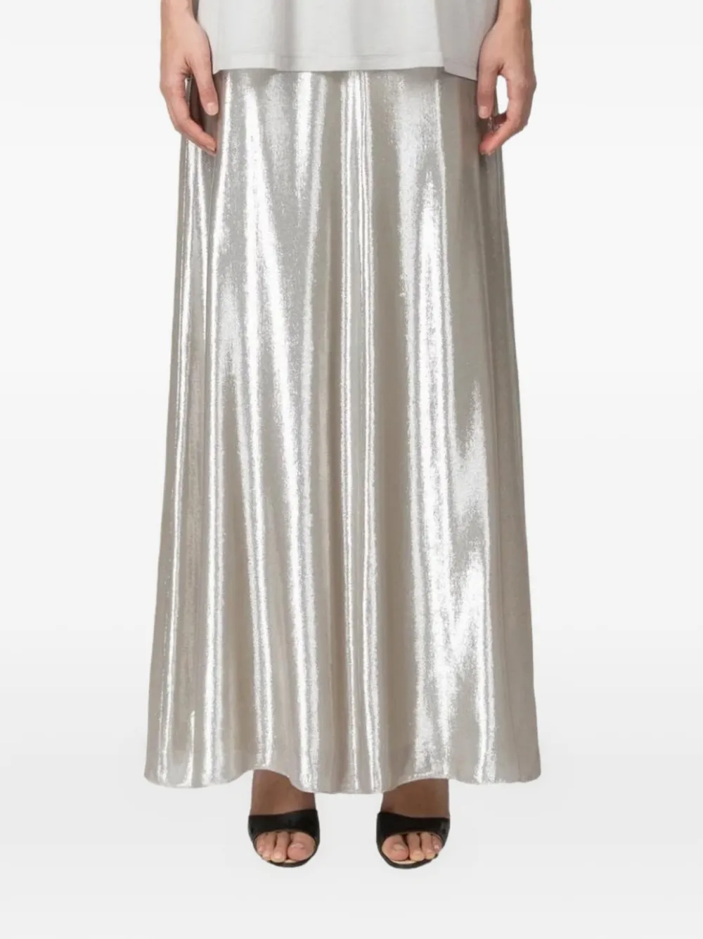 Indress Gonna a vita alta - Argento