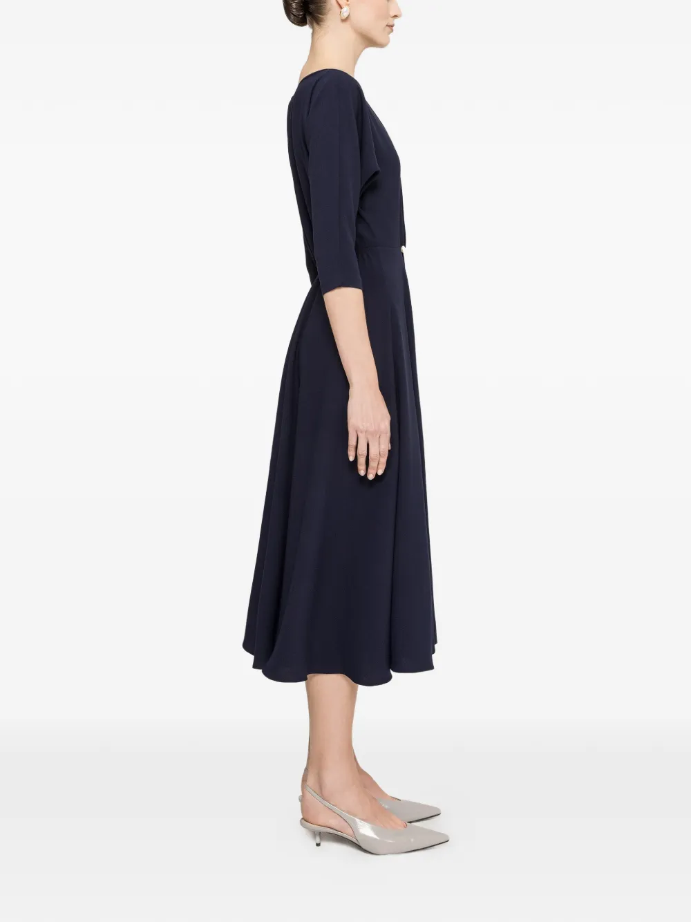 NISSA Midi-jurk met pareldetail Blauw
