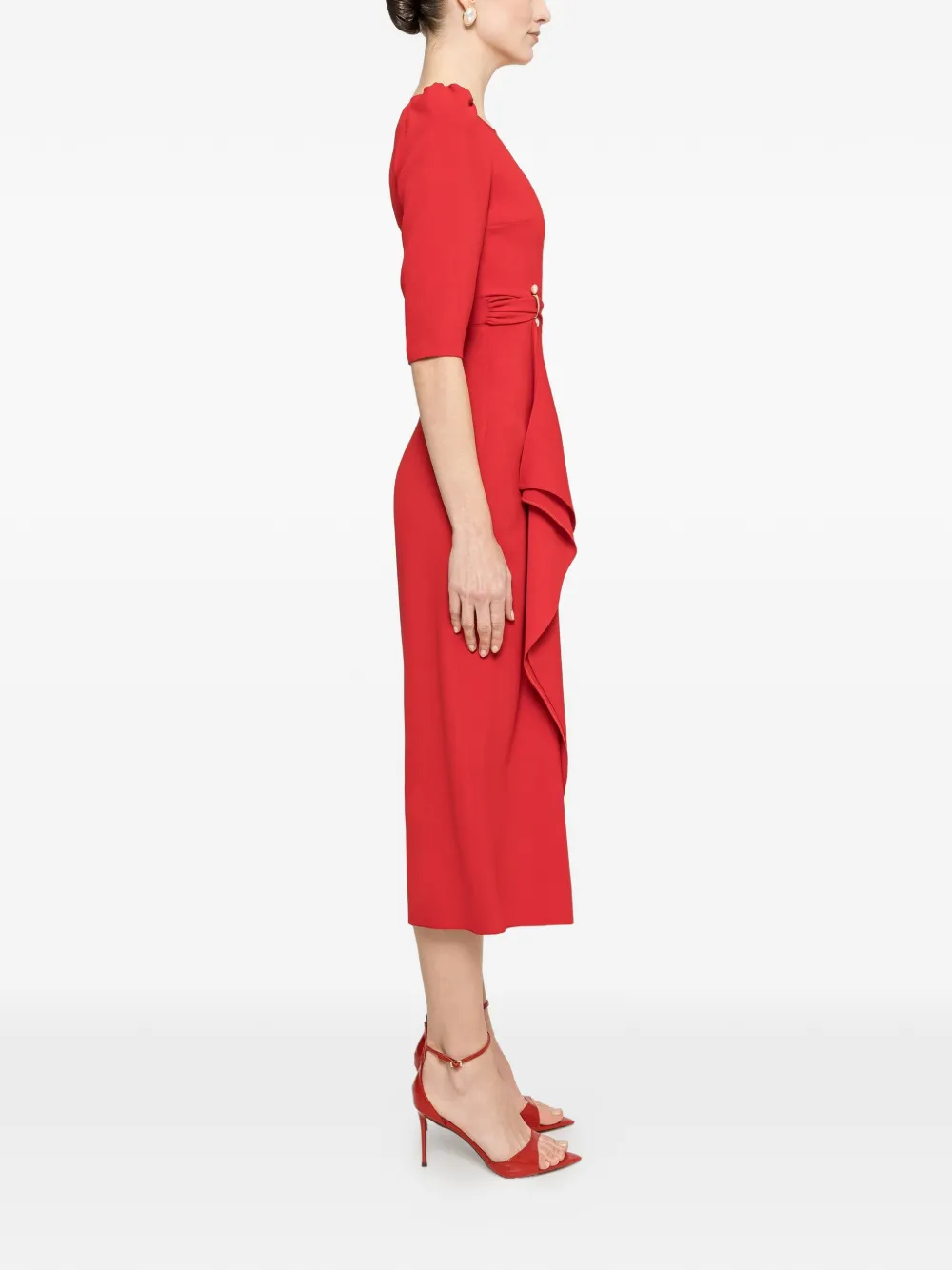 NISSA Midi-jurk Rood