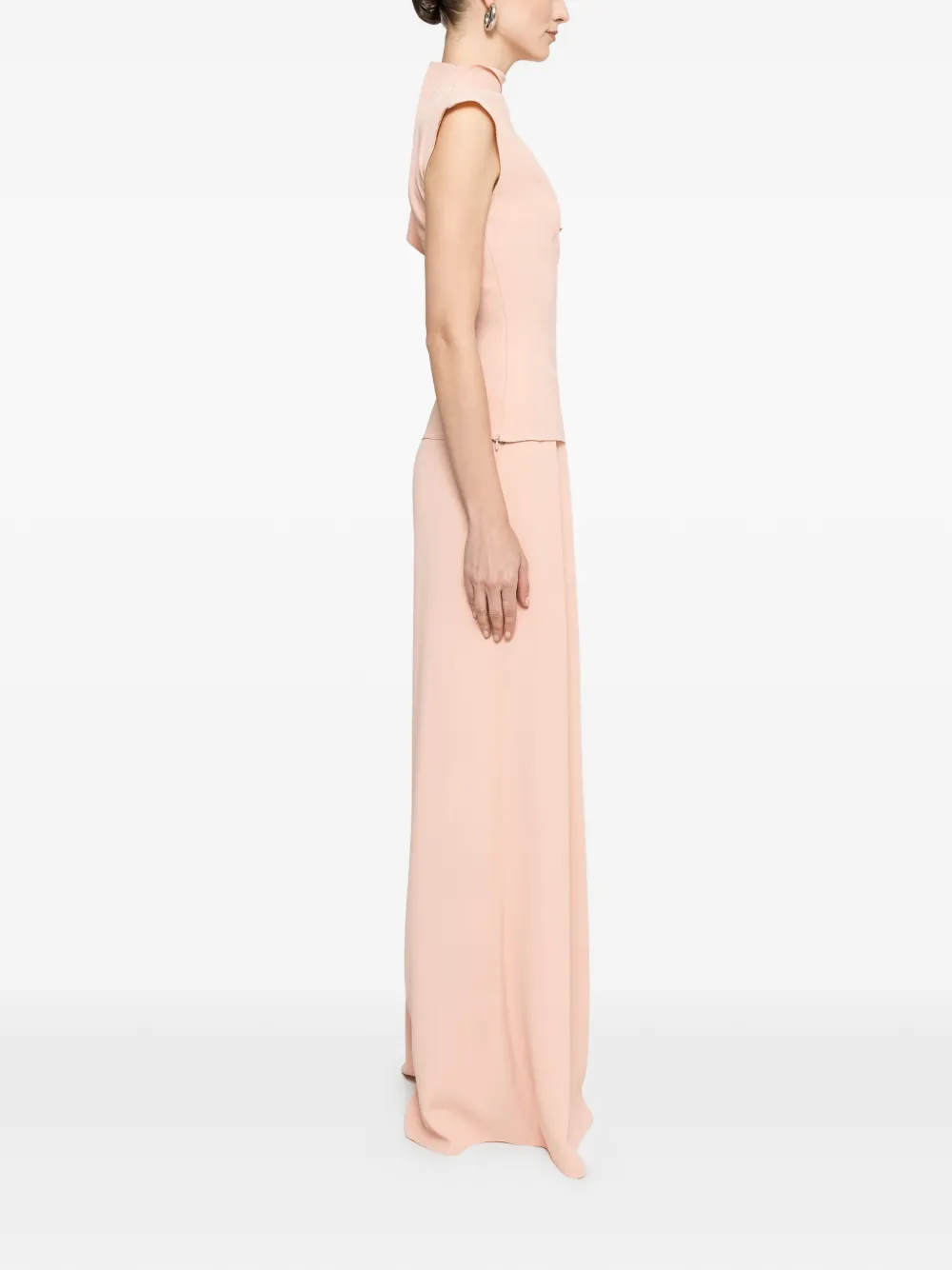 NISSA High waist palazzo broek Roze