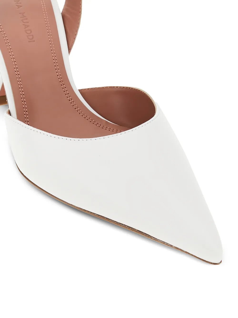 Amina Muaddi Holli slingback pumps - Wit