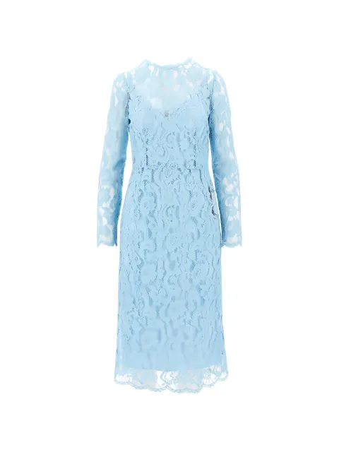 Dolce & Gabbana floral-lace high-neck dress