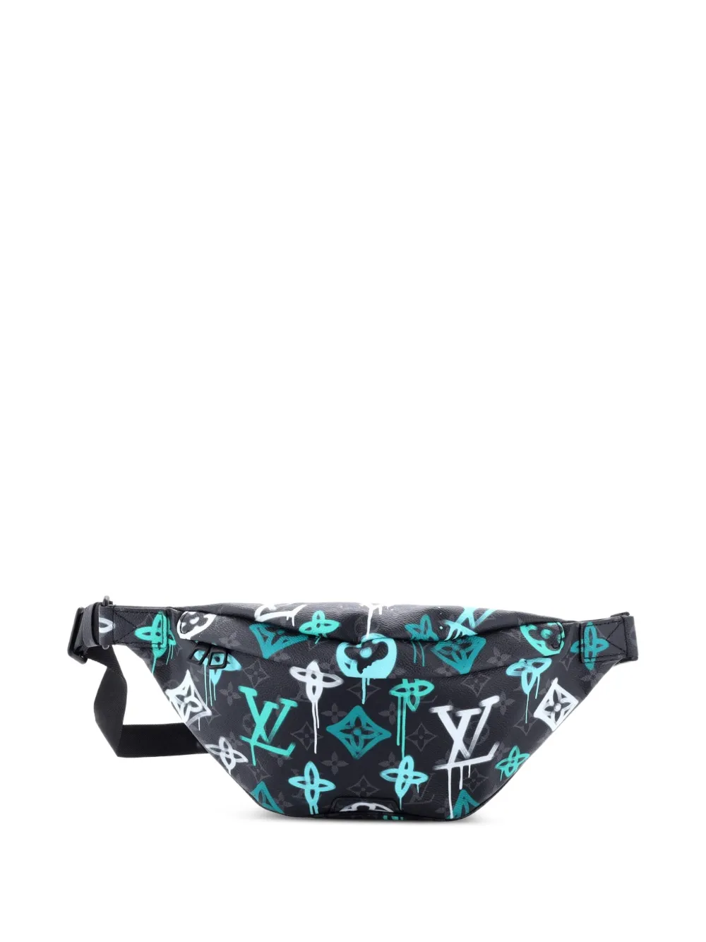 Louis Vuitton Pre-Owned Discovery Bumbag Graffiti Monogram Eclipse Canvas belt bag - Nero