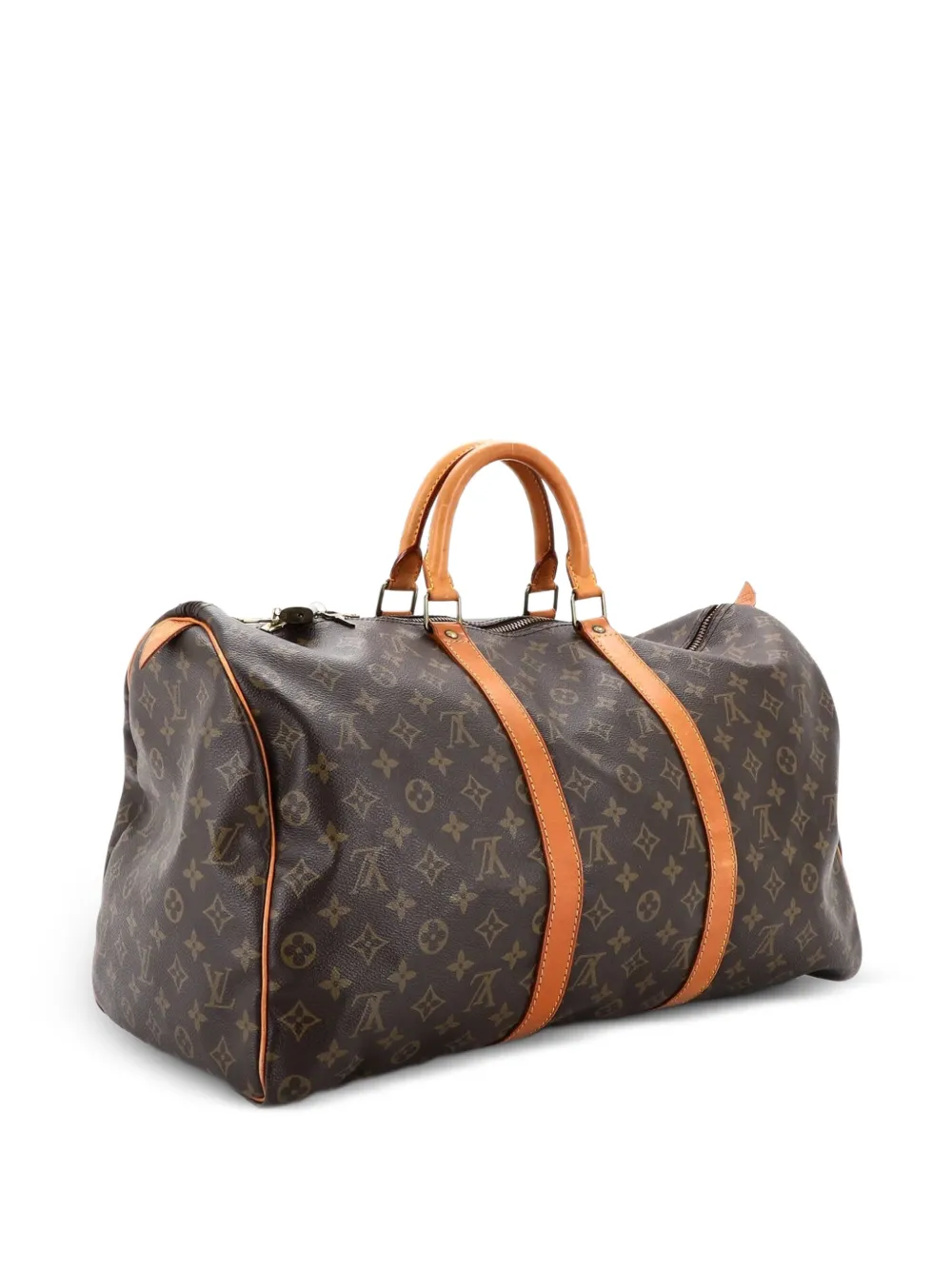 Louis Vuitton Pre-Owned Keepall Bag Monogram Canvas 50 travel bag - Marrone