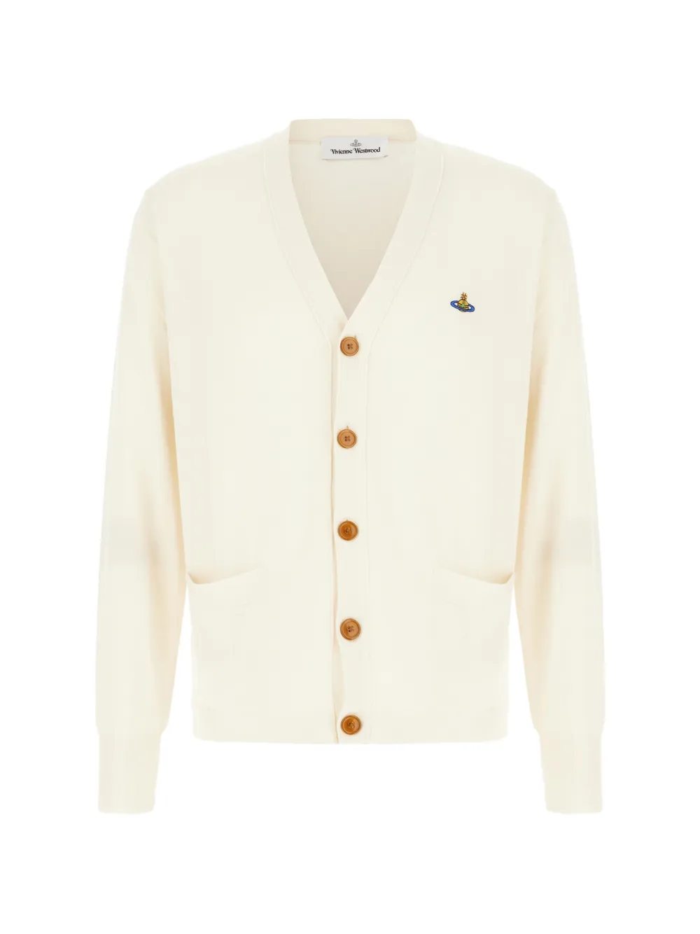 Vivienne Westwood Orb-embroidered cardigan - Neutrals
