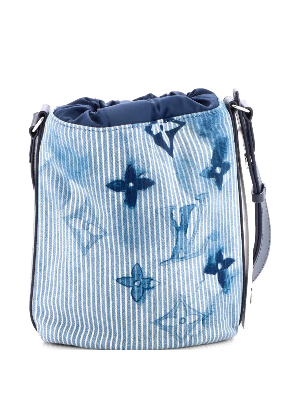  Louis Vuitton Pre-owned Borsa A Secchiello Sac Marin Bag Limited Edition Monogram Watercolor Stripes Denim Bb Con Monogramma - Blu 