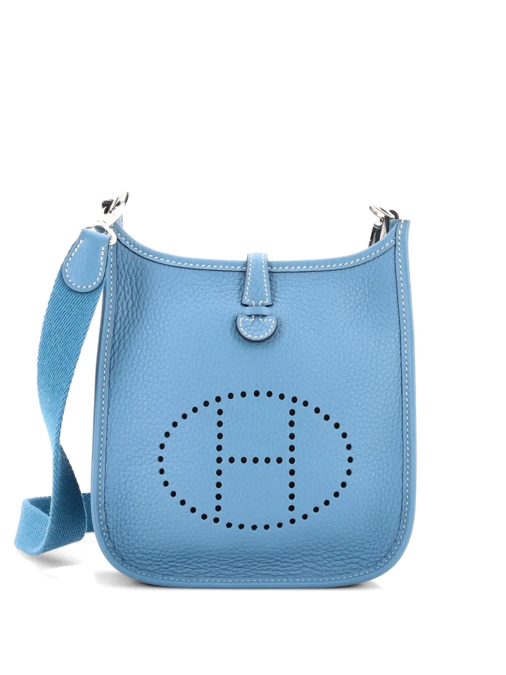 Hermès Pre-Owned Evelyne Bag Gen III Clemence TPM crossbody bag - Blu