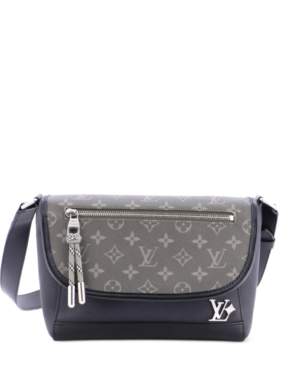 Louis Vuitton Pre-Owned Pulse Messenger Monogram Canvas and Calfskin crossbody bag - Nero