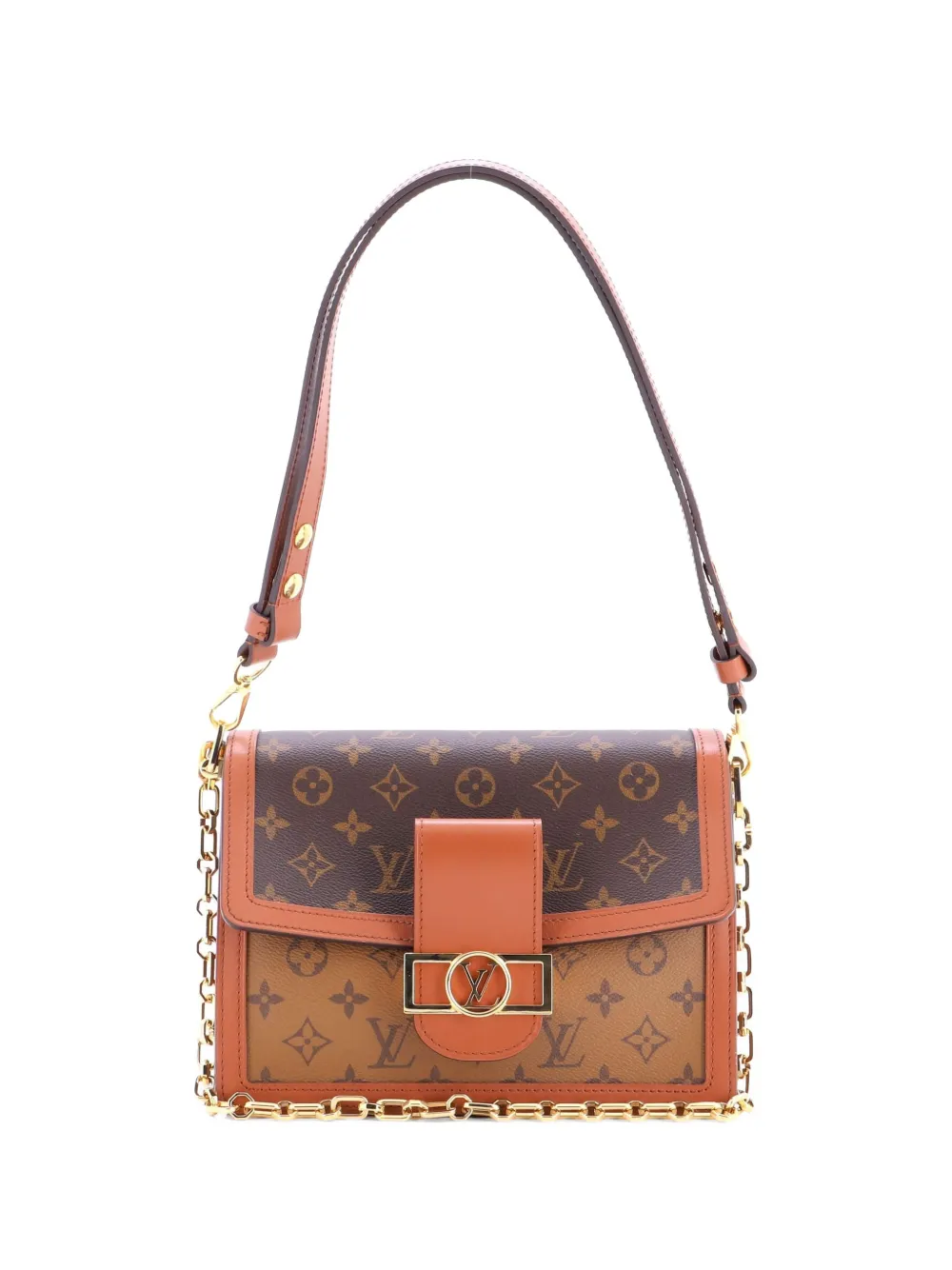 Louis Vuitton Pre-Owned Dauphine Reverse Monogram Canvas MM shoulder bag - Marrone