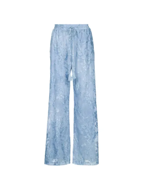 ERMANNO FIRENZE  patterned-jacquard trousers