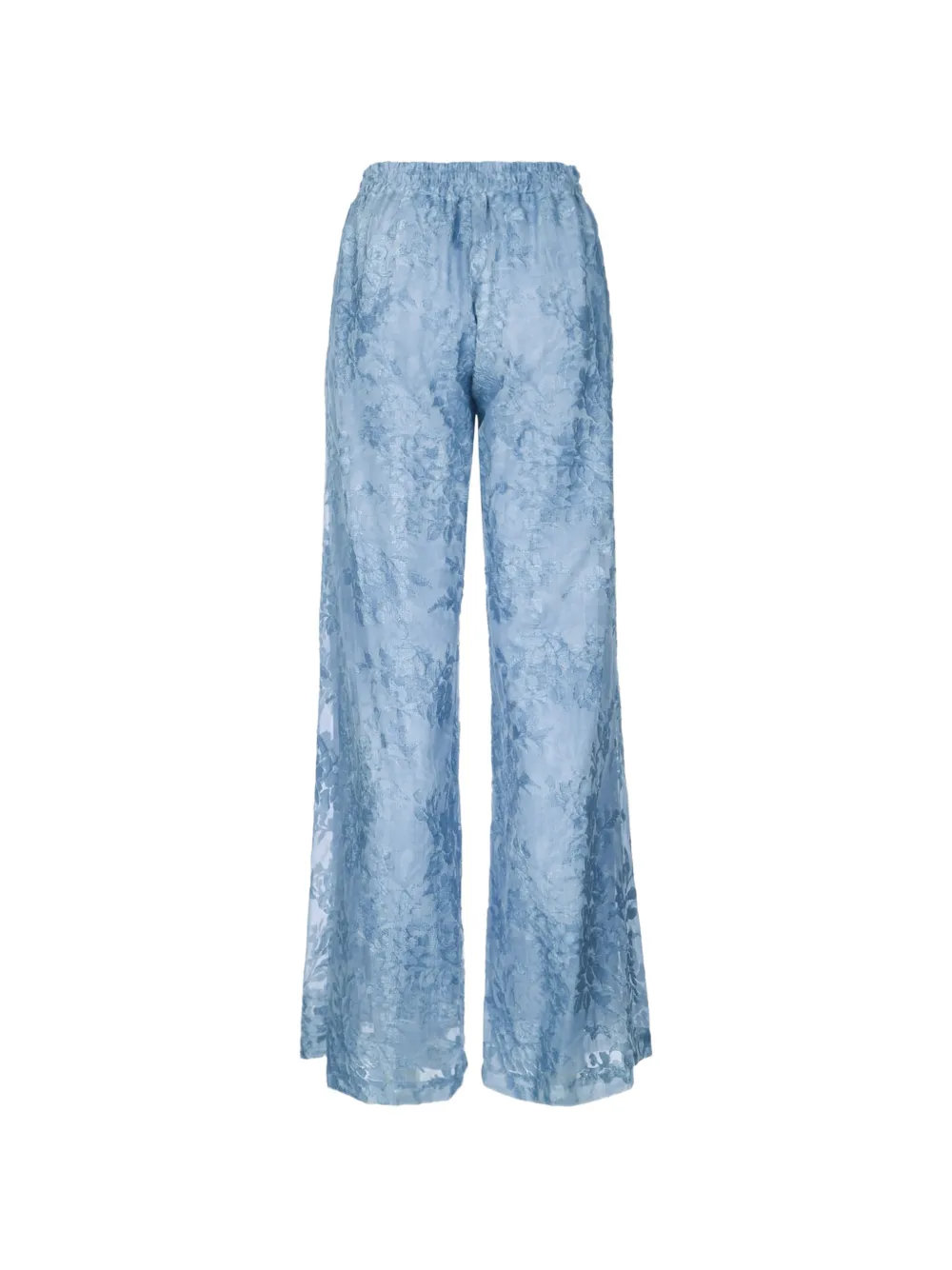 ERMANNO FIRENZE Broek met jacquard-patroon Blauw