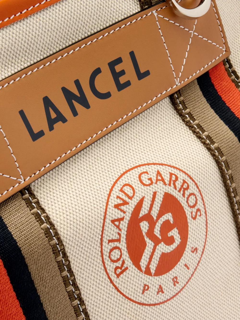 Lancel x OLAND GARROS M SHOPPER MET RITS Beige