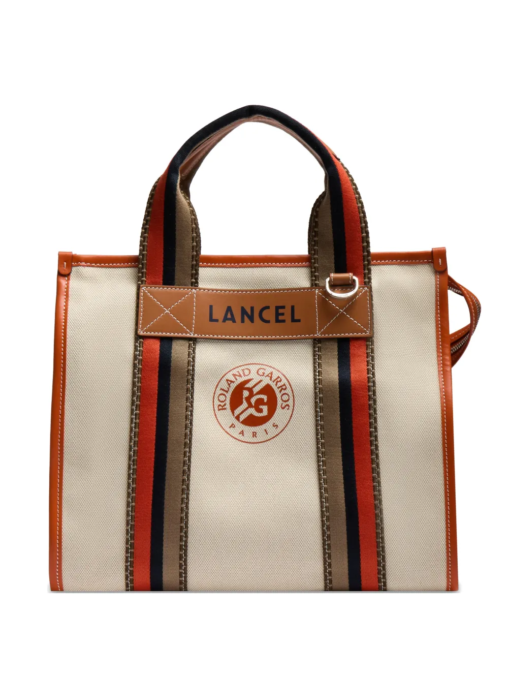 Lancel x OLAND GARROS M ZIP TOTE BAG - Toni neutri