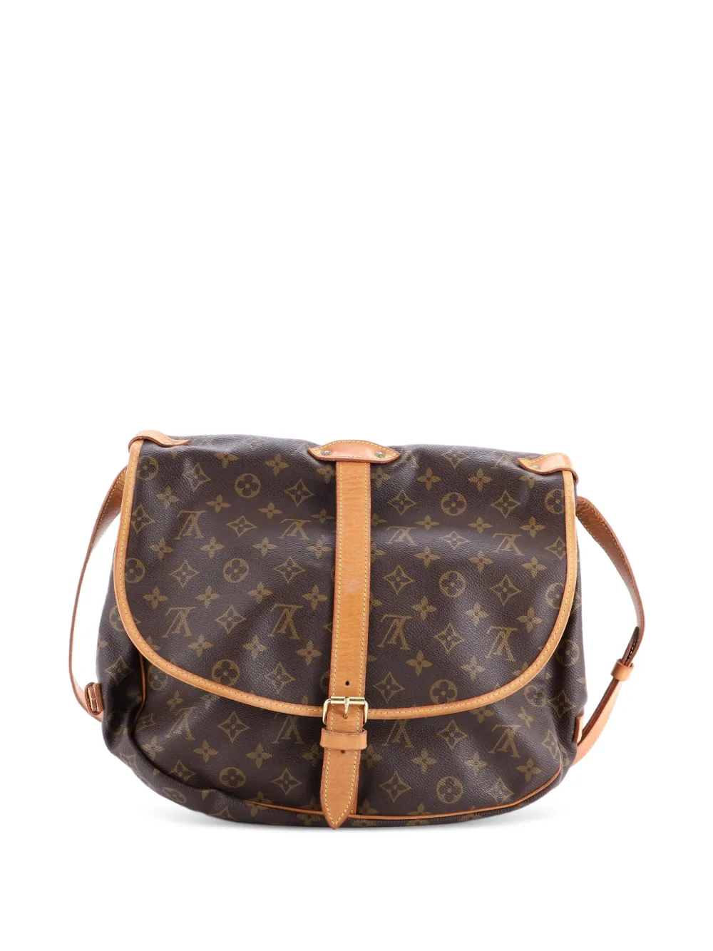 Louis Vuitton Pre-Owned Saumur Handbag Monogram Canvas 35 crossbody bag - Marrone