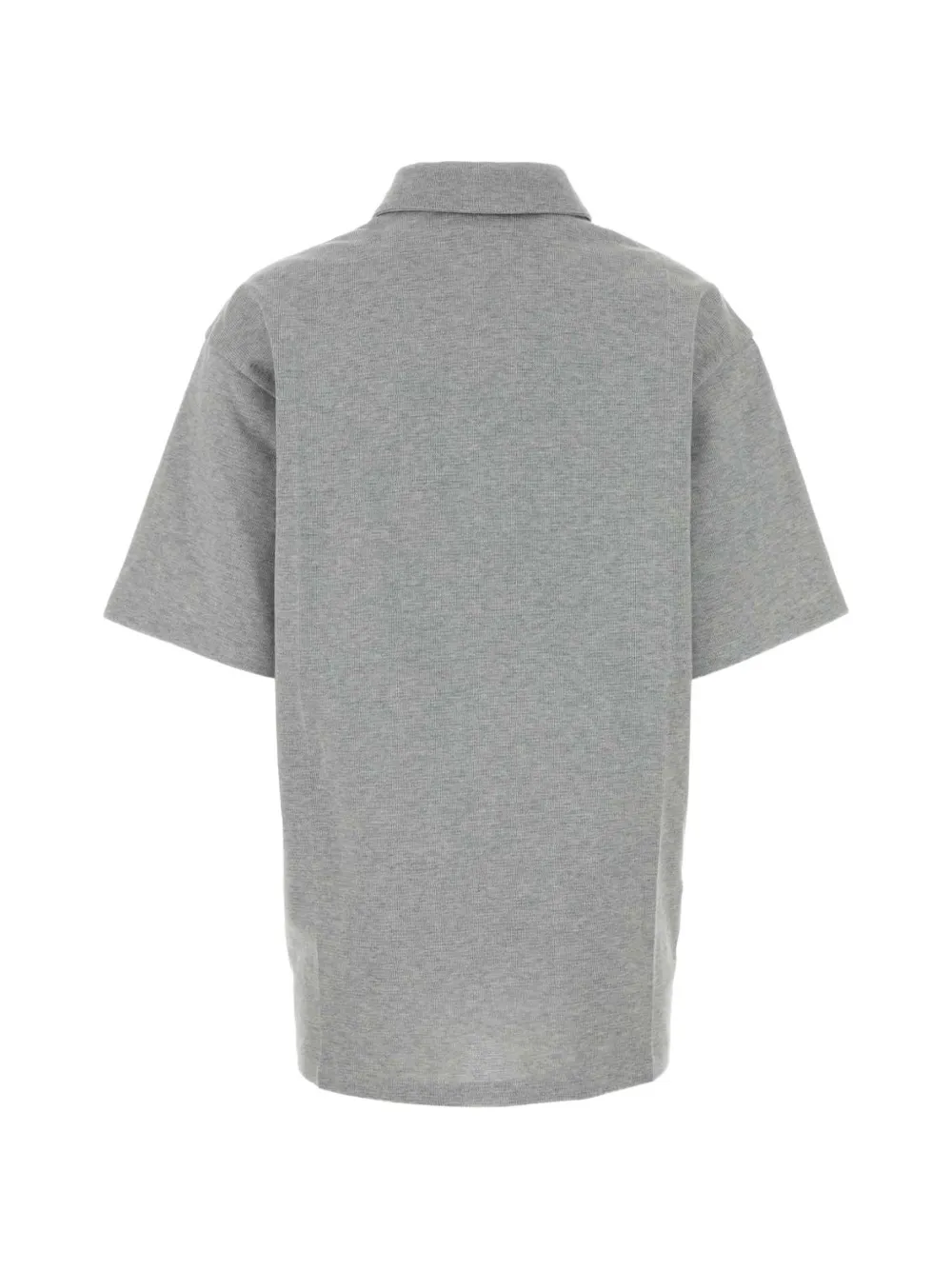 Miu Oversized poloshirt met rits Grijs