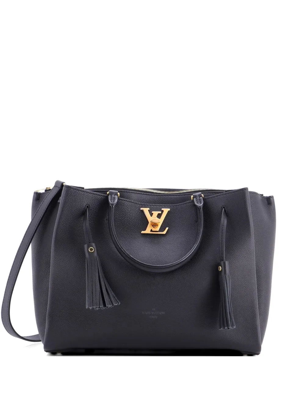 Louis Vuitton Pre-Owned Lockmeto Handbag Leather satchel - Black