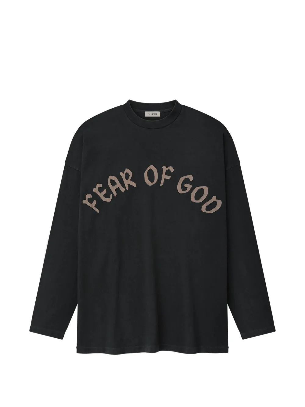 Fear Of God logo-print long-sleeved T-shirt - Schwarz