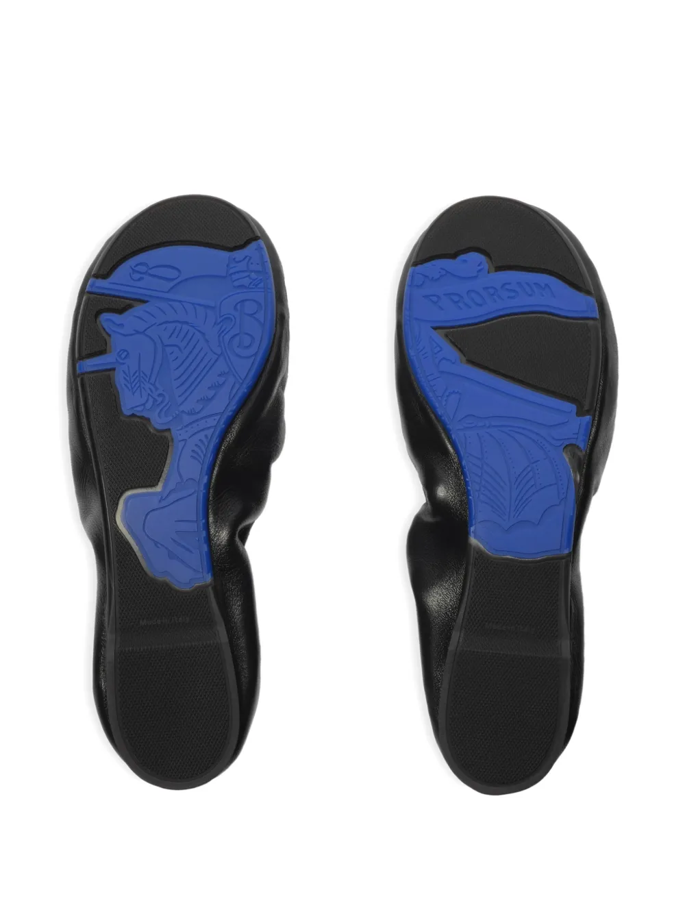 Burberry Leren fawn loafers Zwart