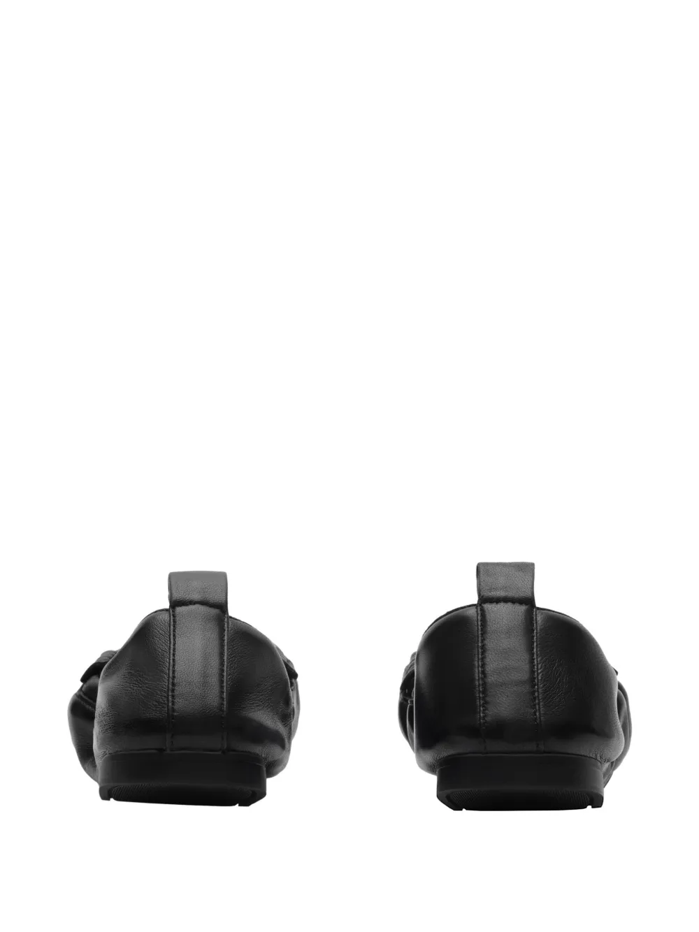 Burberry Leren fawn loafers Zwart