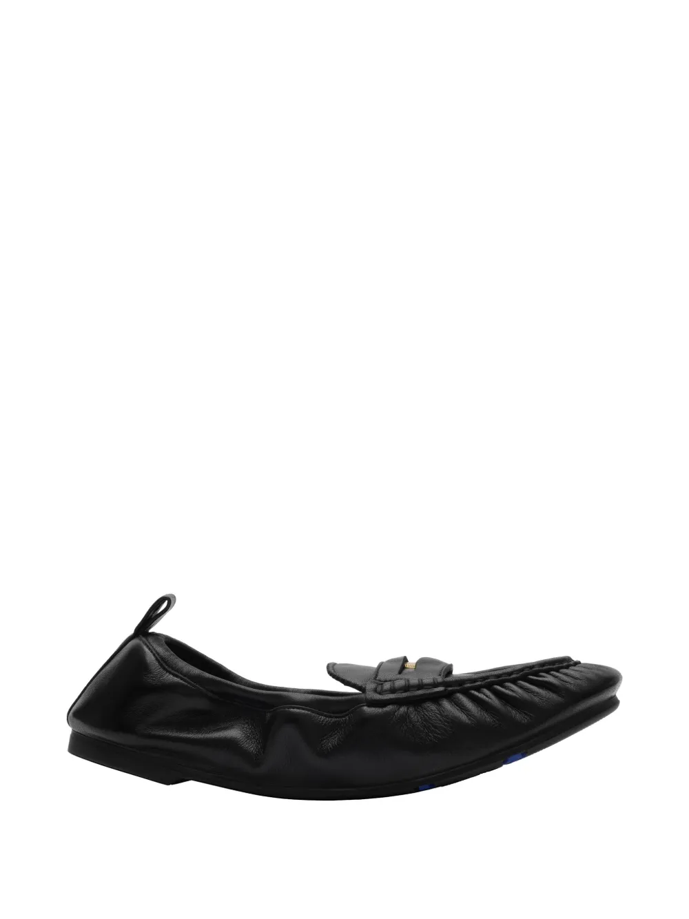 Burberry leather fawn loafers - Nero