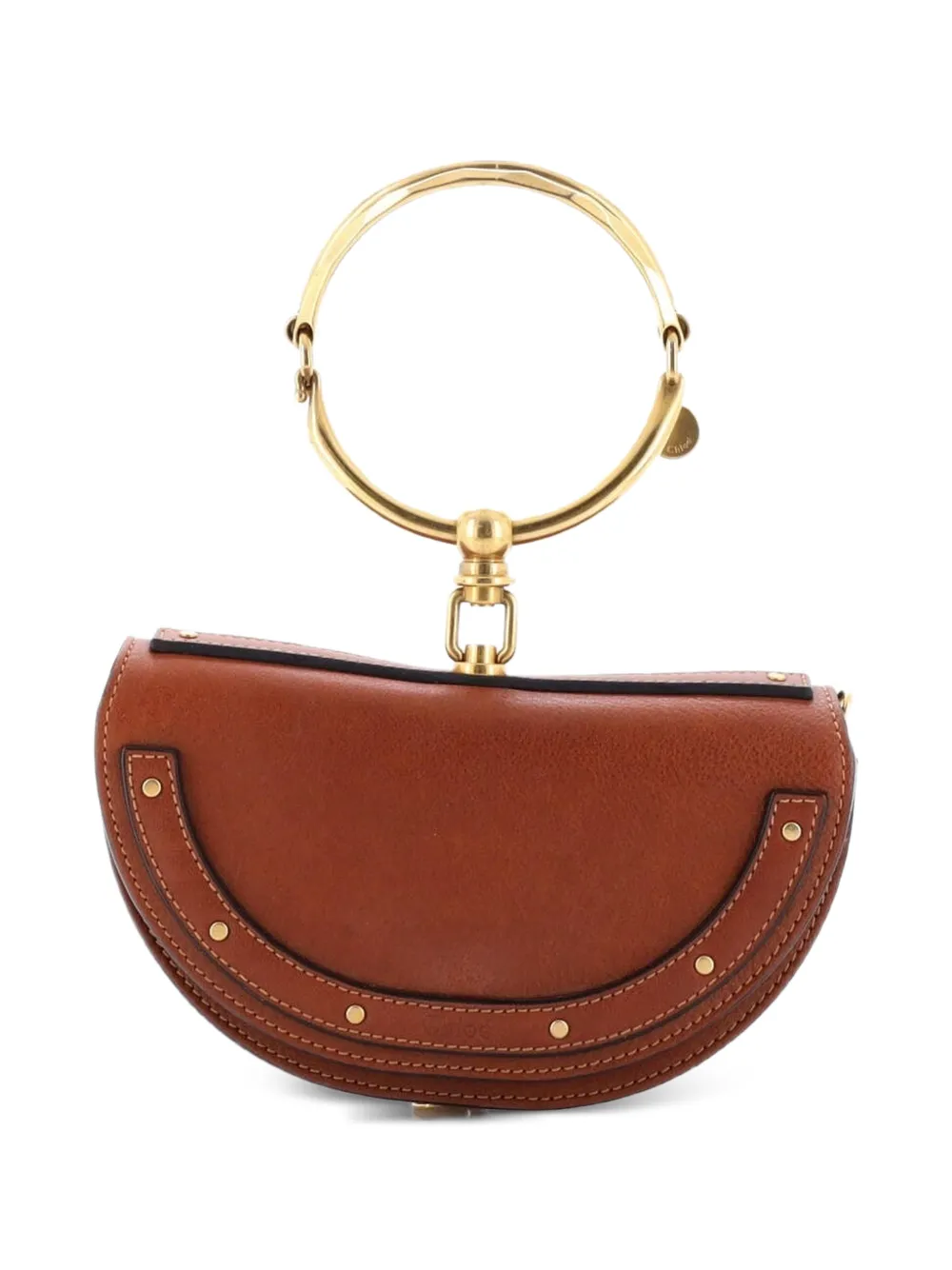 Chloé Pre-Owned Nile Leather Mini crossbody bag - Marrone