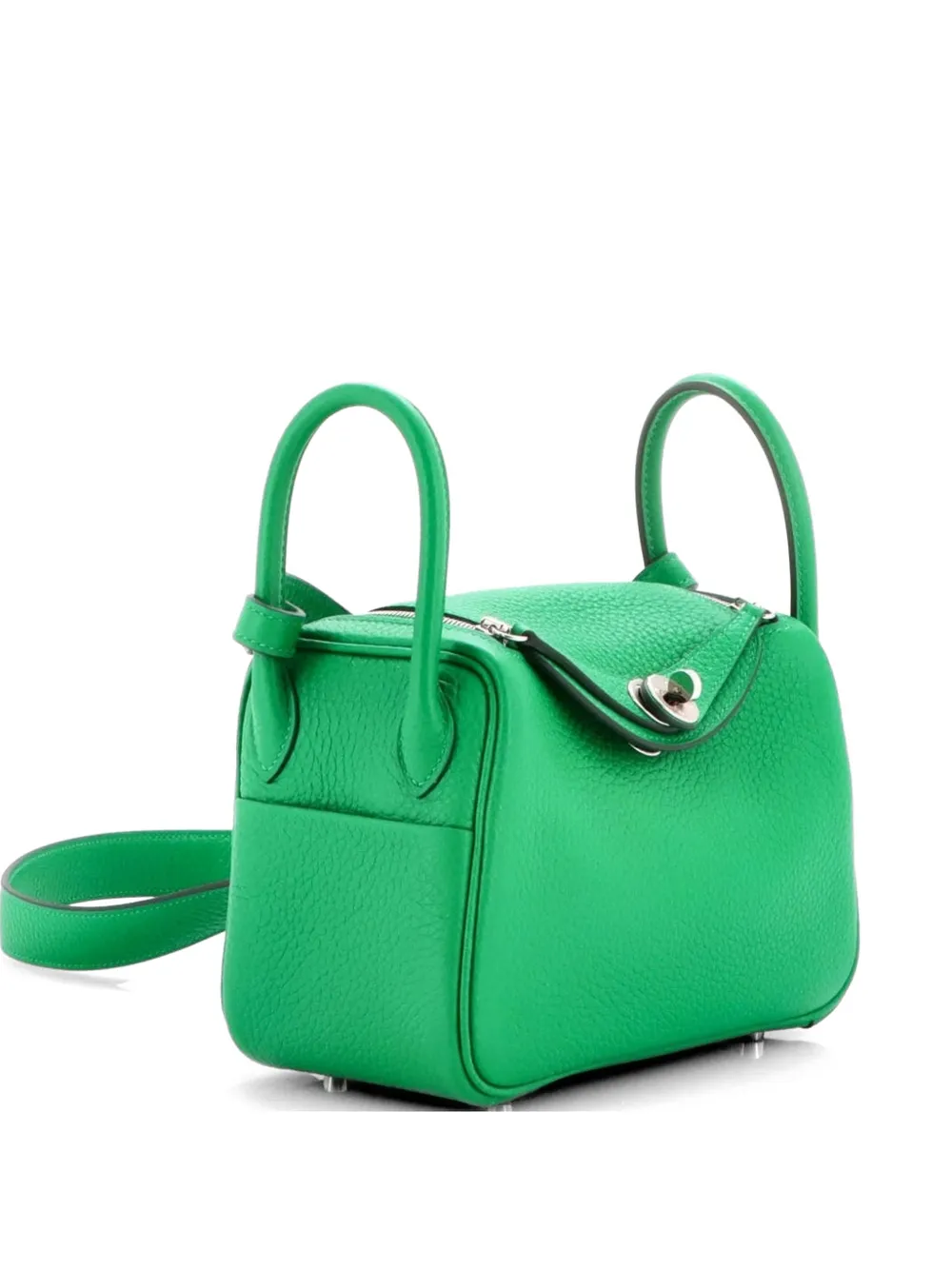 Hermès Pre-Owned Lindy Bag Clemence Mini crossbody bag - Verde