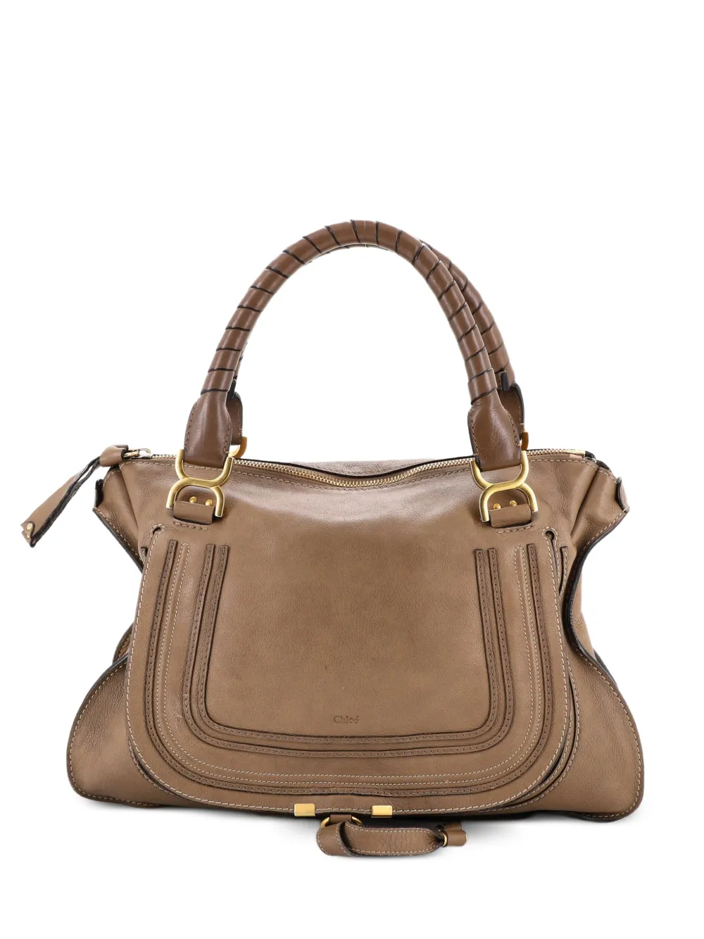Chloé Pre-Owned Marcie Leather Large satchel - Marrone
